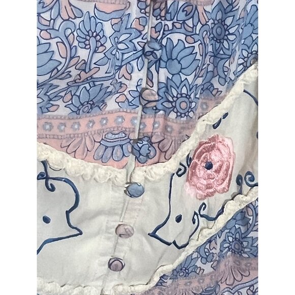 Fillyboo Maternity Vintage Bloom Boho Embroidered Garden Maxi Dress Medium - Picture 10 of 16